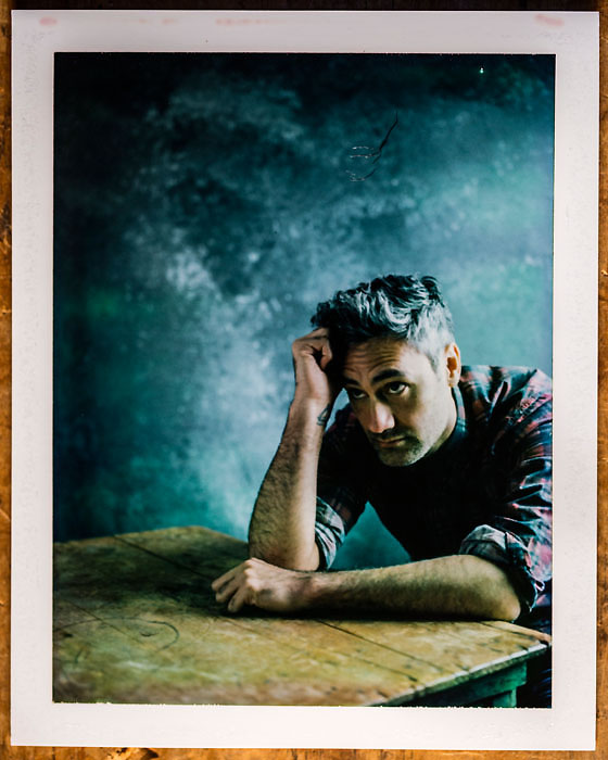 Taika Waititi, writer and director from the film, "Hunt for the Wilderpeople" poses for a portrait in the L.A. Times photo & video studio at the Sundance Film Festival, in Park City, Utah, on Jan. 23, 2016. (Jay L. Clendenin / Los Angeles Times)