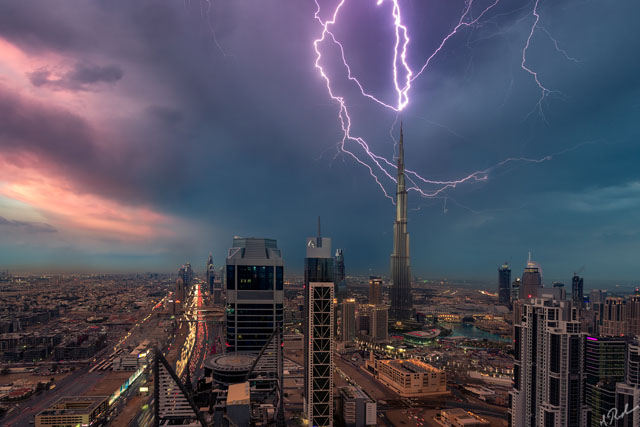 Lightning Burj Khalifa