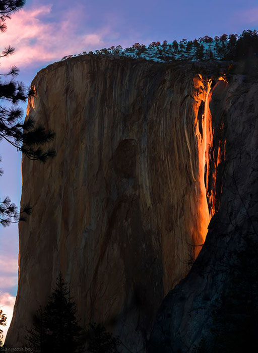 Photos Of Firefall When A Yosemite Waterfall Looks Like Lava Petapixel