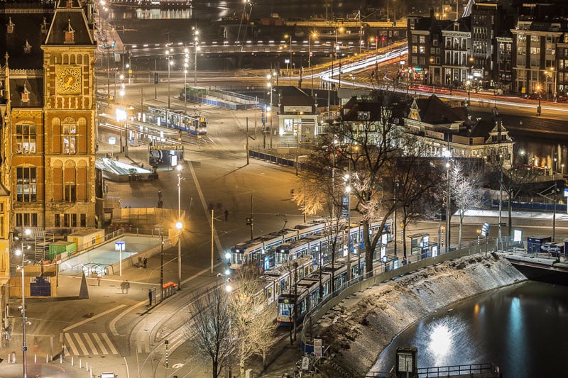 Downtown Amsterdam - central station