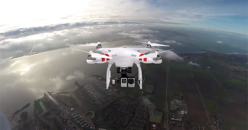 This Idiot Flew A Dji Camera Drone To 11 000 Feet And Above Clouds