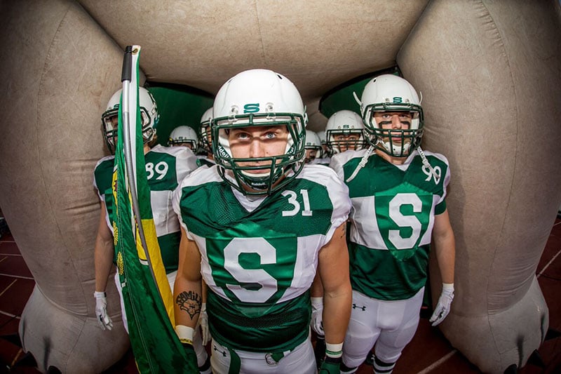 A pregame football photo from the 2015 season. Photo by GetMyPhoto.ca.