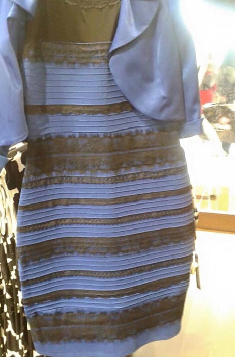 Is this dress black and blue or white and gold?