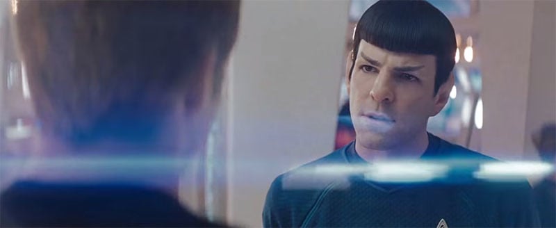 A still frame from J.J. Abrams' 2009 movie Star Trek.