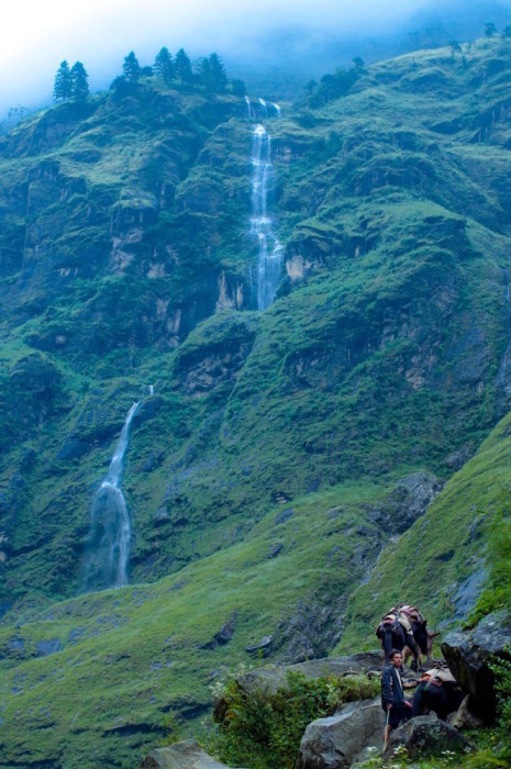 The rule of thirds can be taken as a suggestion. Nothing’s wrong with putting your subject right in the center of the frame or tucking them into a corner if it makes a more compelling photograph. (Annapurna Region, Nepal. 2011)