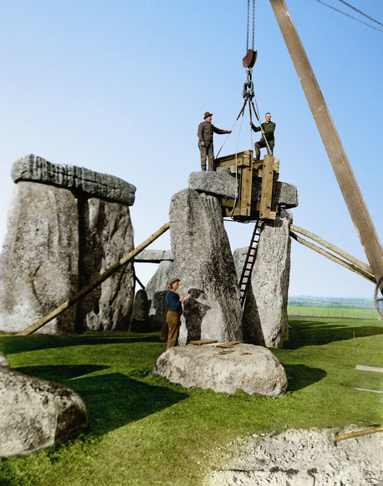 Photo by English Heritage/Heritage Images/Getty Images. Color reconstruction by Dynamichrome.