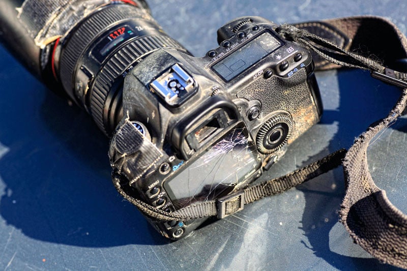 Jason's DSLR after an embed in Afghanistan.