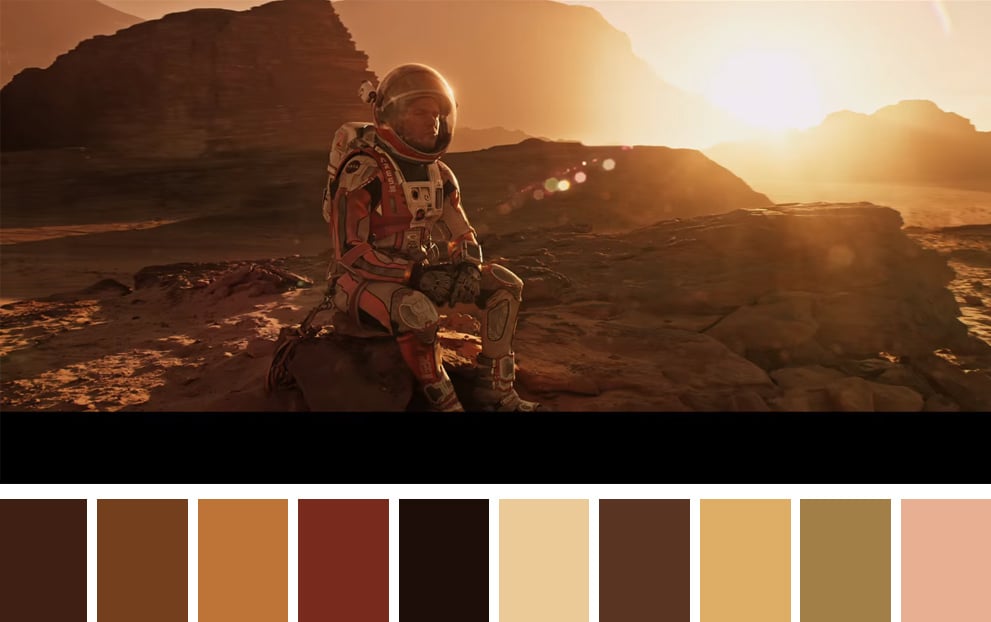 This Twitter Account Shares Color Palettes from Popular & Iconic Films