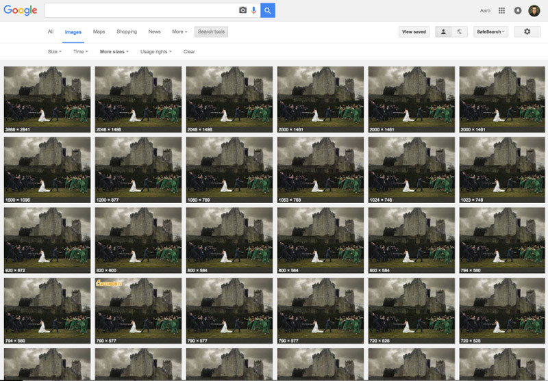 A google image search of the picture reveals dozens of hits