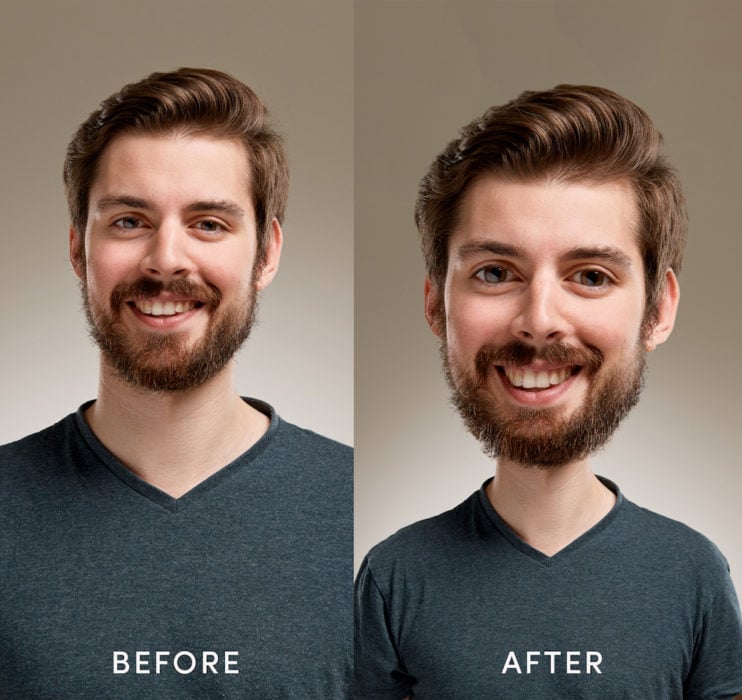 Portrait of smiling young man with beard