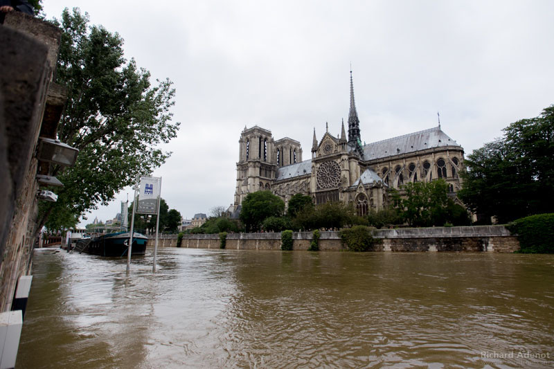 Even Notre Dame had closed it doors as water had found its way into a room containing a power transformer.