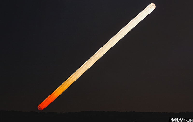 This "Strawberry to Honey Moonrise" photo was selected by NASA for its APOD page.