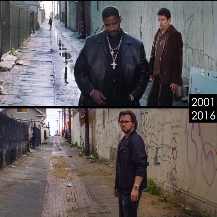 Man Revisits Iconic Film Locations in Fun 'Then and Now