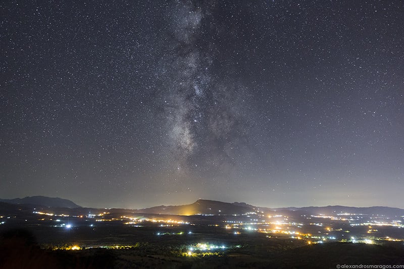 The Milky Way over Peloponnese, Greece