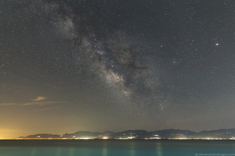 The Milky Way Galaxy over Peloponnese, Greeece