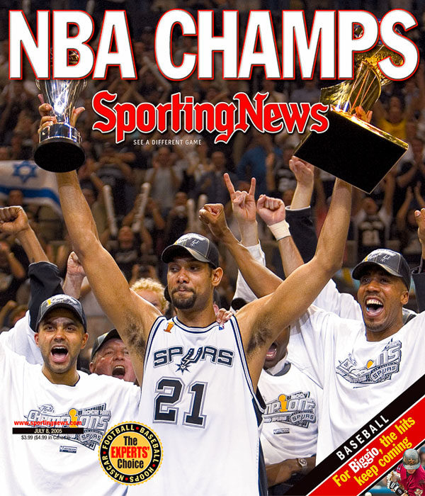 A cover from the Spurs 2005 NBA Finals championship. (Photo by Robert Seale)