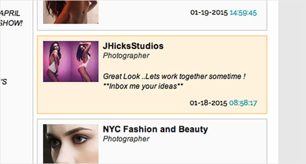 Not too long ago I was informed of another  little parasite on Model Mayhem operating under the name JHicksStudios and using my images to set up photo shoots with new models. This sort of thing sickens and terrifies me: I shudder to think what his real intentions are for setting up photo shoots with young girls.