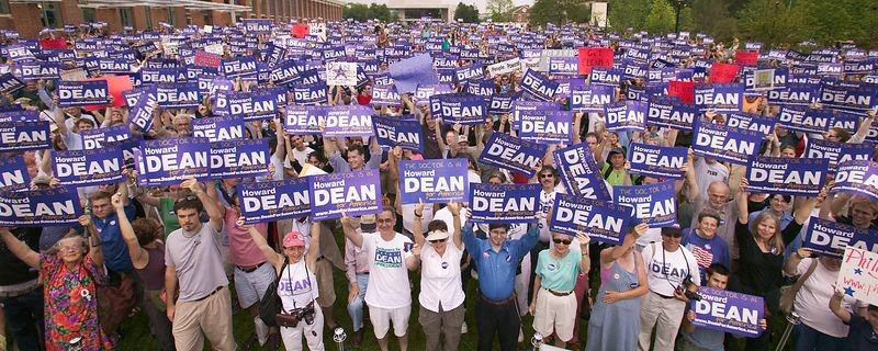  8/11 4000 people rally for Gov. Dean in Philadelphia