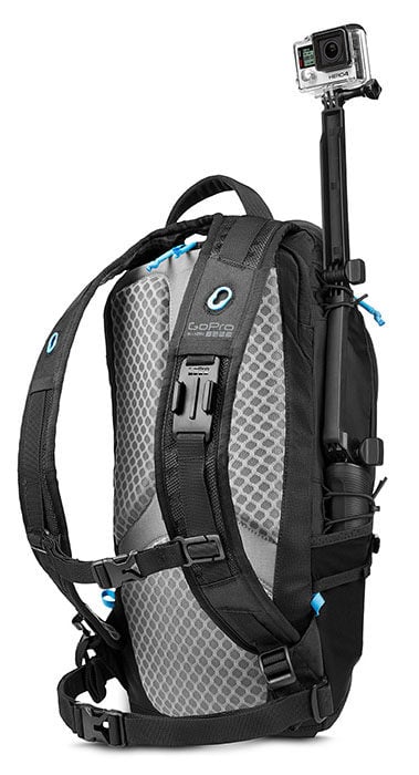 Gopro on online backpack