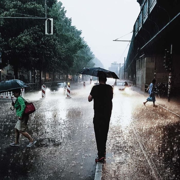 Me and my umbrella. Photo © Uwa Scholz