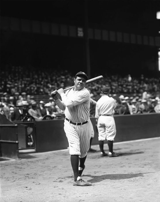 Babe Ruth, 1927 New York Yankees. 