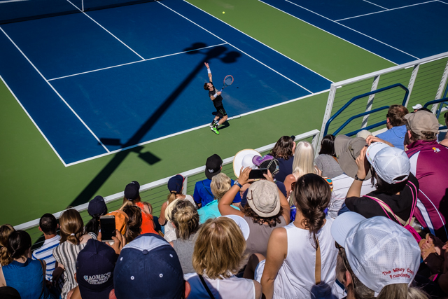 Andy Murray on the practice court at the US Open in NYC