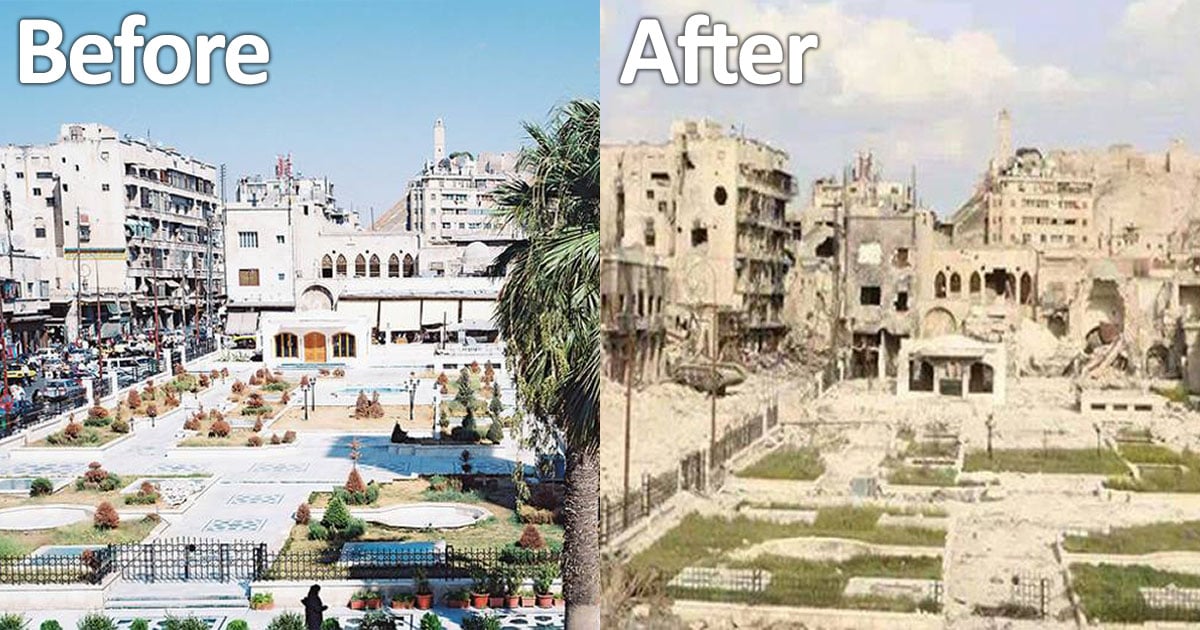 26 Before And After Pics Reveal What War Has Done To Syria Petapixel