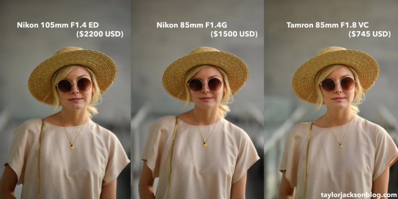  Nikon 105mm f 1.4 vs Tamron 85mm f 1. 8 RAW Photo Comparison