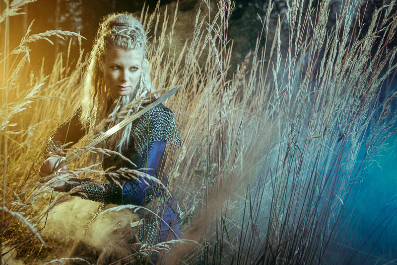 I Photographed My Wife as the Viking Shieldmaiden Lagertha