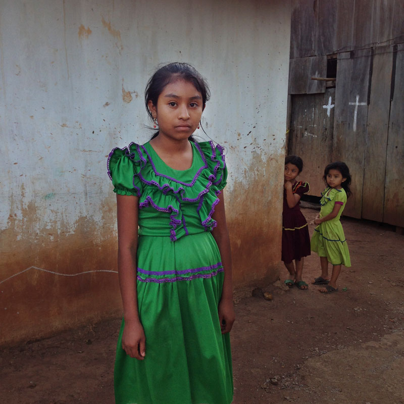 Portrait of Graciela (13) , Norma (8) and Lupita (7) hiding behind their house in a small #village called Ocotal Grande in #Veracruz. They belong to the #popoluca community. Popoluca is a #Nahuatl term (meaning "gibberish, unintelligible speech") given to various indigenous communities of southeastern Veracruz.