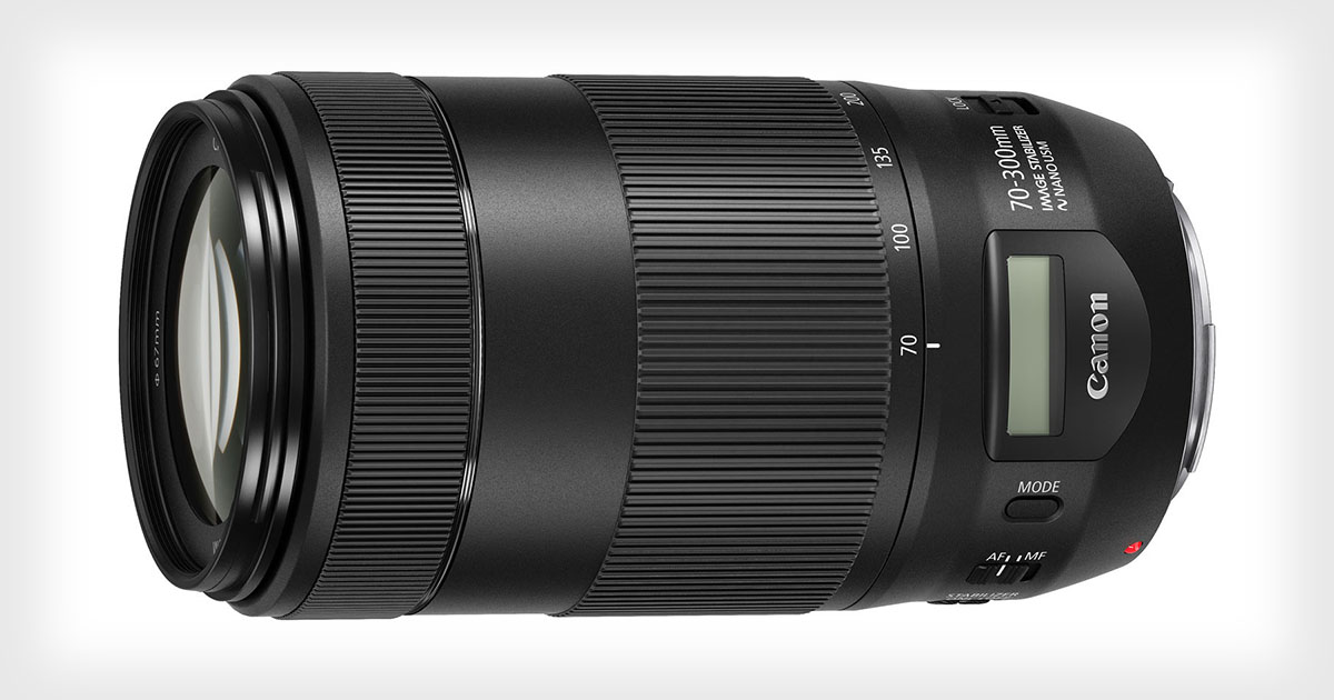 Canon's New 70-300mm II is Its First with an LCD Info Display 