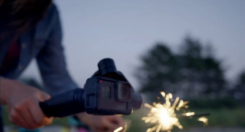 The included "Karma Grip" lets you take the stabilizer off your drone and into the world.