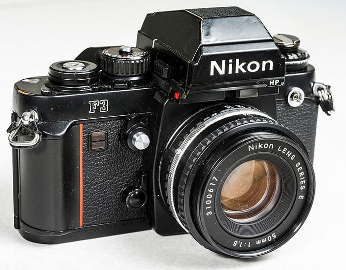 The Nikon F3. Photo by JamesPFisherIII and licensed under CC BY 3.0.