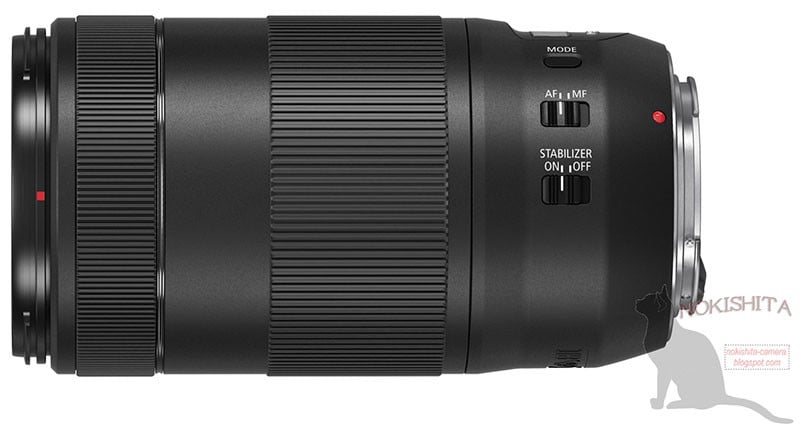 An alternate view of the Canon EF 70-300mm F4-5.6 IS II USM.