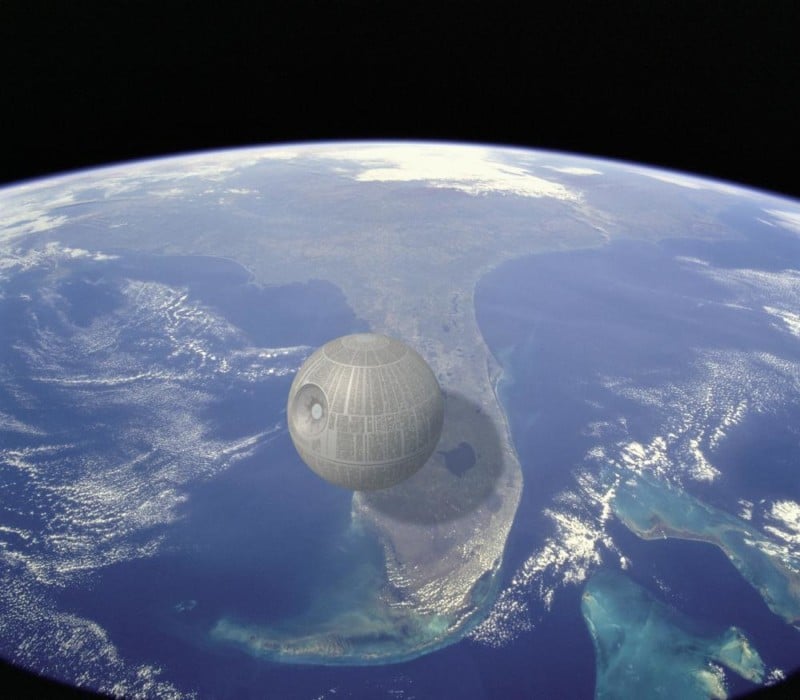 Although the Death Star doesn't exist in reality, it's truly the biggest and most bad-ass machine ever conceived. The Death Star's estimated width is around 99 miles across, or around 1/4th the length of Florida.