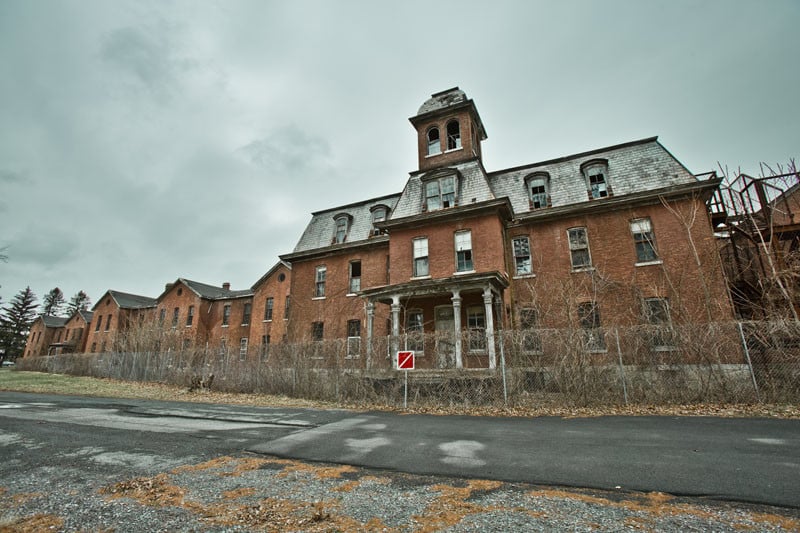 The exterior of a former 'Asylum for the Chronic Insane' 