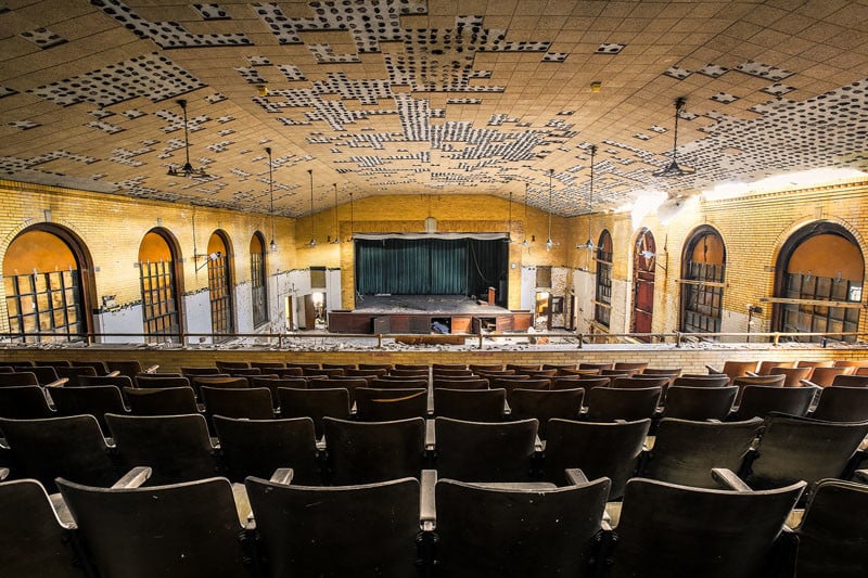 A theater at a former 'Hospital for the Insane'