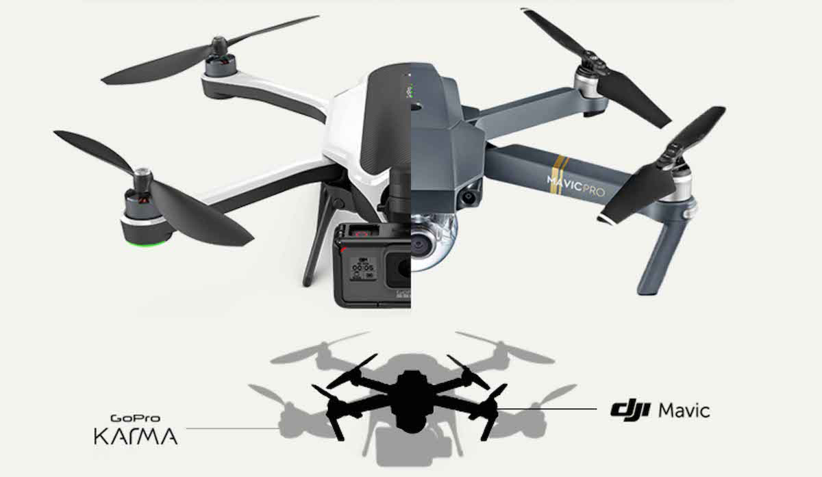 GoPro Karma vs DJI Mavic: This Graphic Compares All the Most Important
