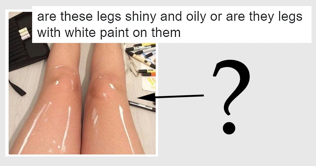This Photo of 'Shiny Legs' is Confusing the Internet Like #TheDress