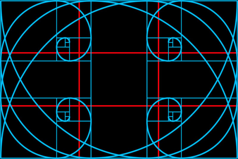 Here's the reason they don't put the spiral as an overlay on your camera. The spiral in just four of its eight possible orientations.