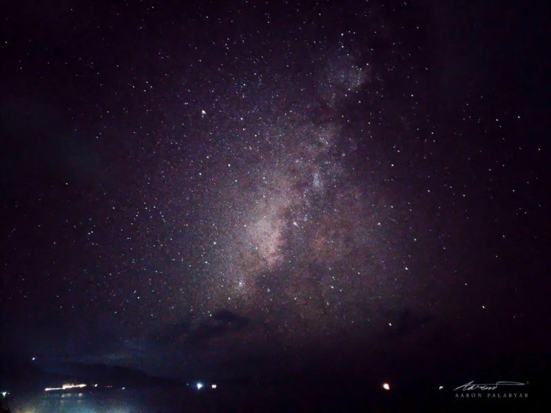 The Milky Way as seen from Naidi Hills. Shot on the Asus Zenfone 3 Deluxe, 32s at f/2.0, ISO 3200. Processed in Adobe Lightroom CC. Adjusted for exposure (+2) and noise reduction.