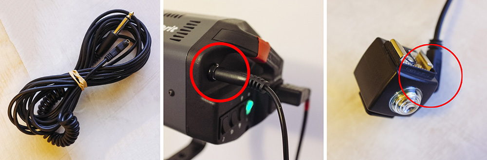 The newer, cheaper optical slaves have regular PC sockets that can be connected via a PC cord that comes with most flash units.