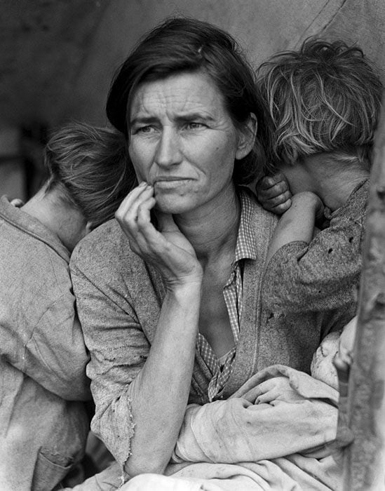 "Migrant Mother" by Dorothea Lange