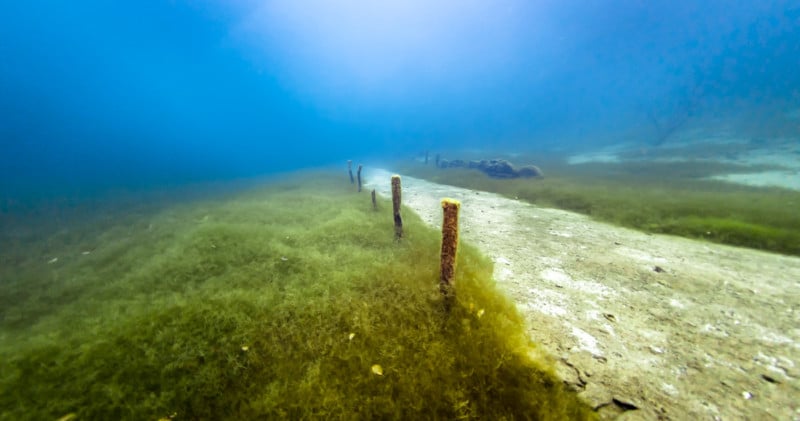 An underwater road.