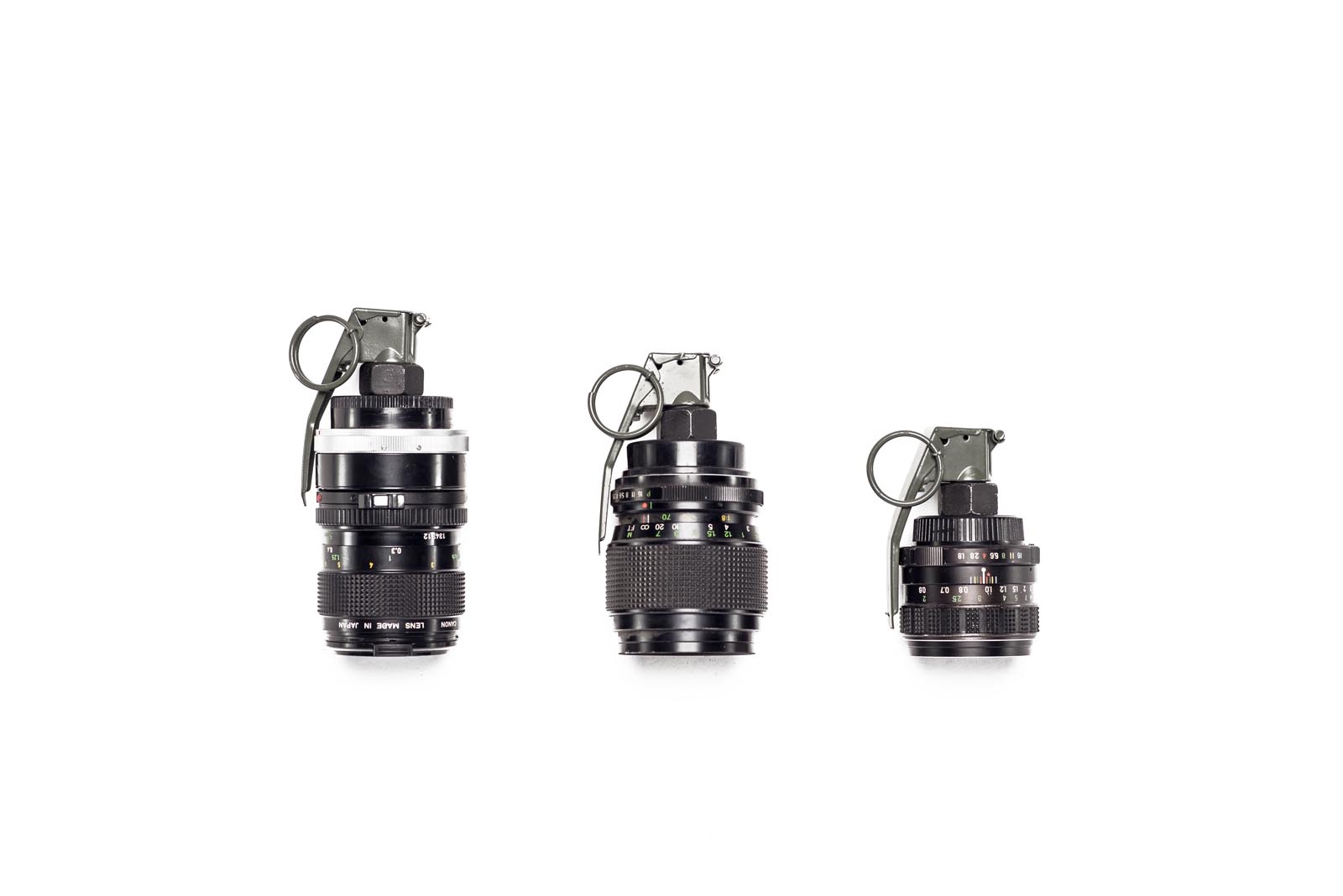 Provocative Photos of Camera Gear Arranged to Look Like Weaponry ...