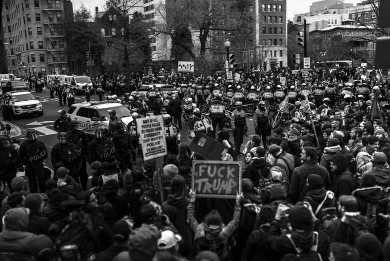 I Shot the Trump Inauguration Protests and Got More Than I Bargained ...