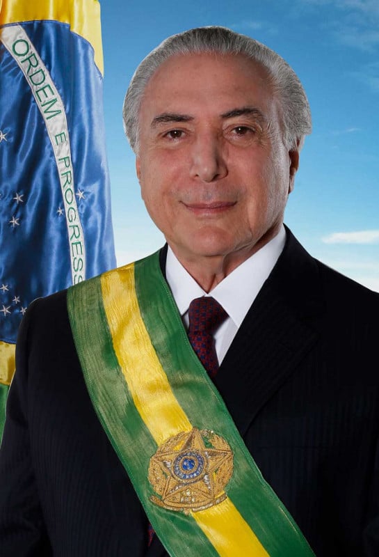 This is the Official Portrait of Brazil's President