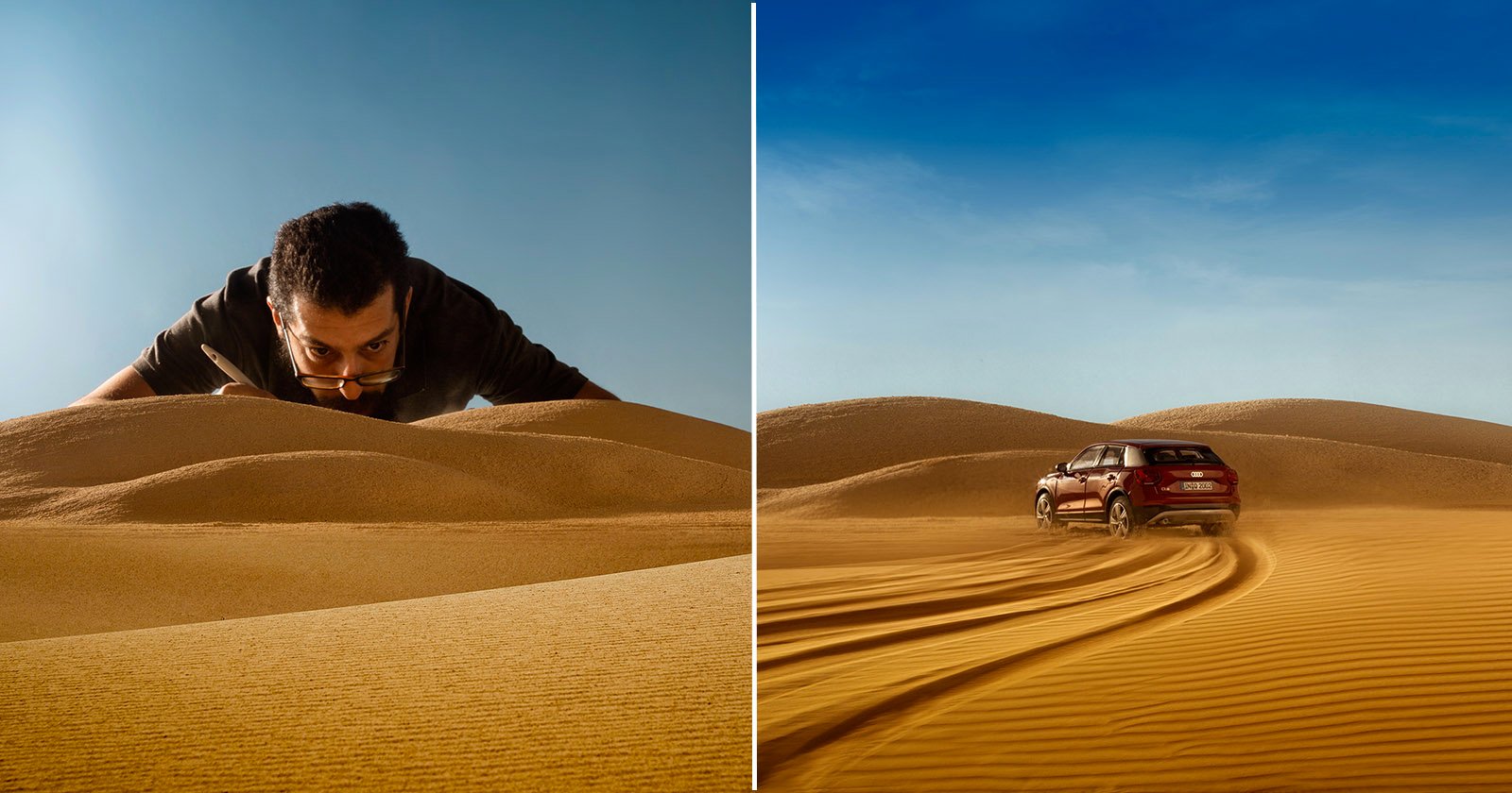 Talented photographer uses a model Audi R8 to create a spectacularly  realistic photo shoot - Luxurylaunches