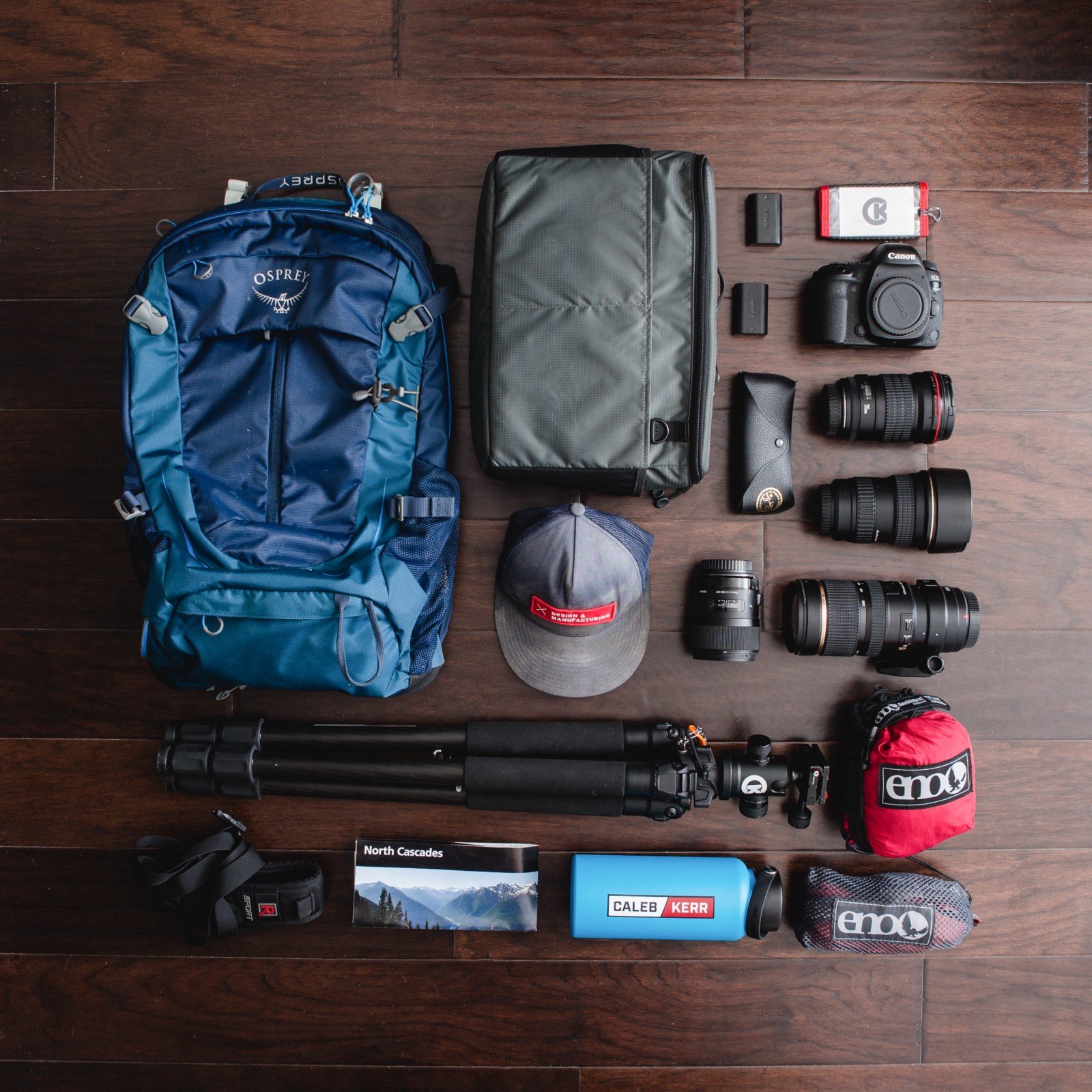 hiking backpack with camera compartment