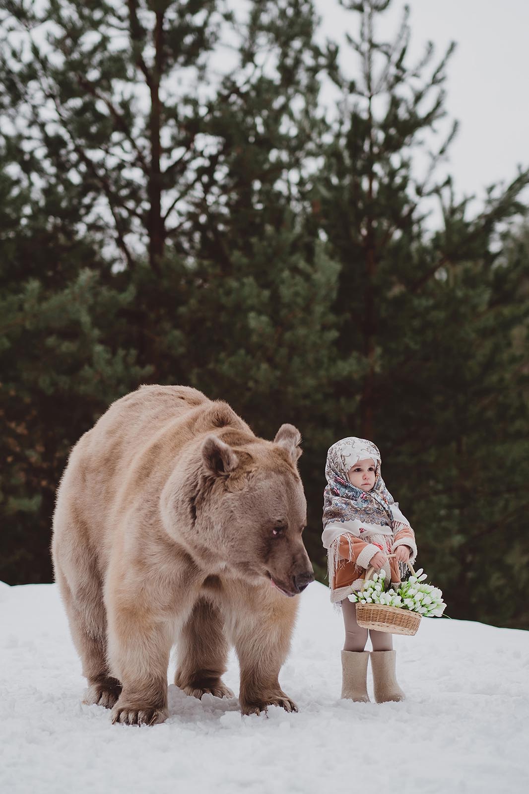 The Russian Photographer Who Shoots Dreamlike Portraits with Real Animals